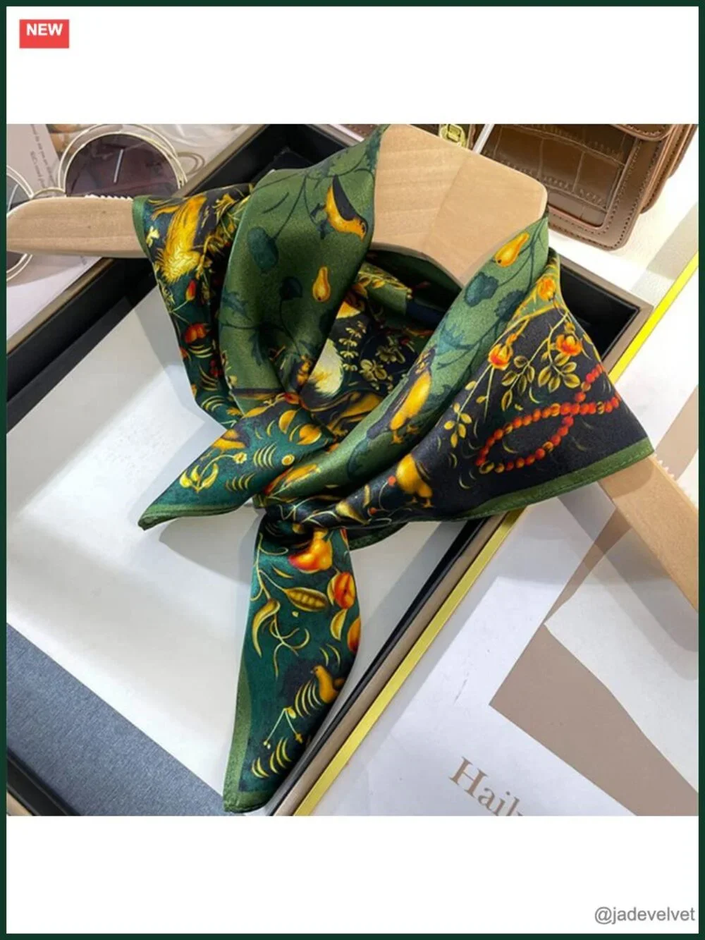 100% Mulberry Silk Square Scarf Lightweight Neck Scarf Gift Packed